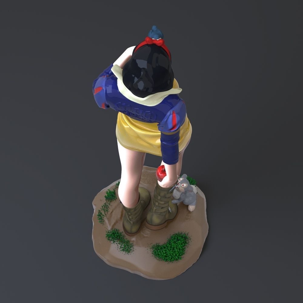 Snow White 3D print model_13