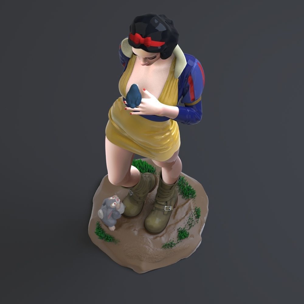 Snow White 3D print model_10