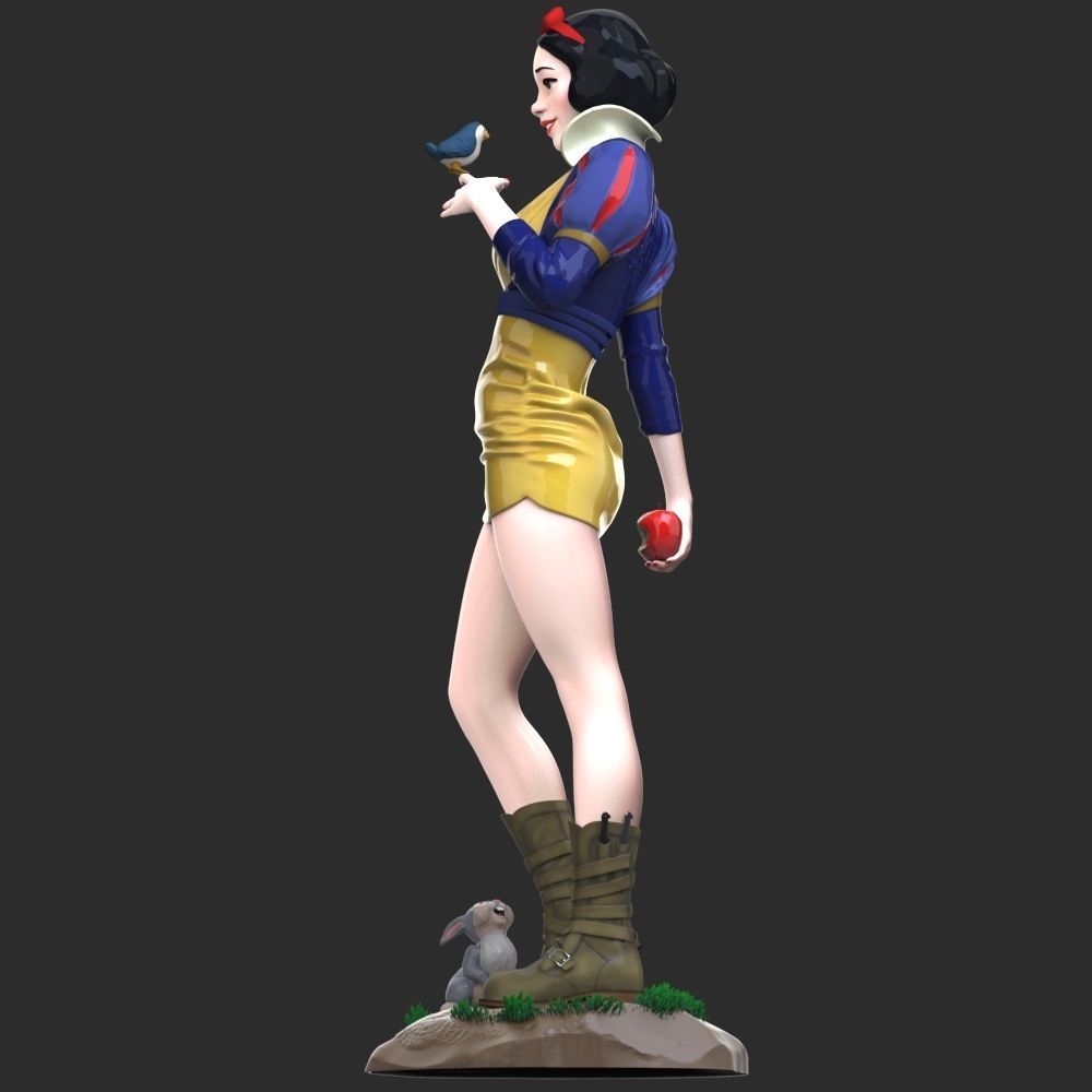 Snow White 3D print model_8