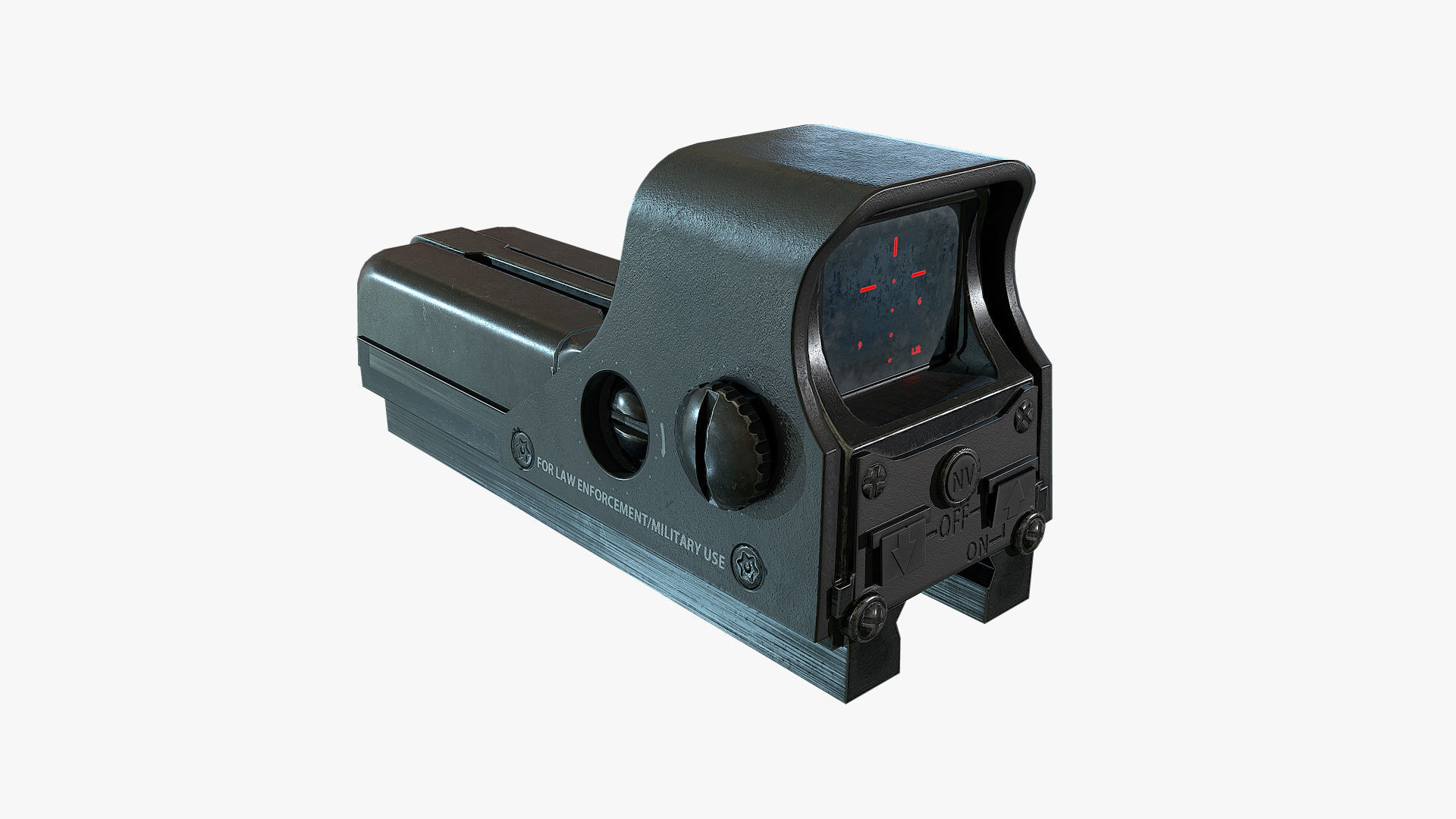 Holographic Weapon Sight EOTECH Low-poly 3D model_2