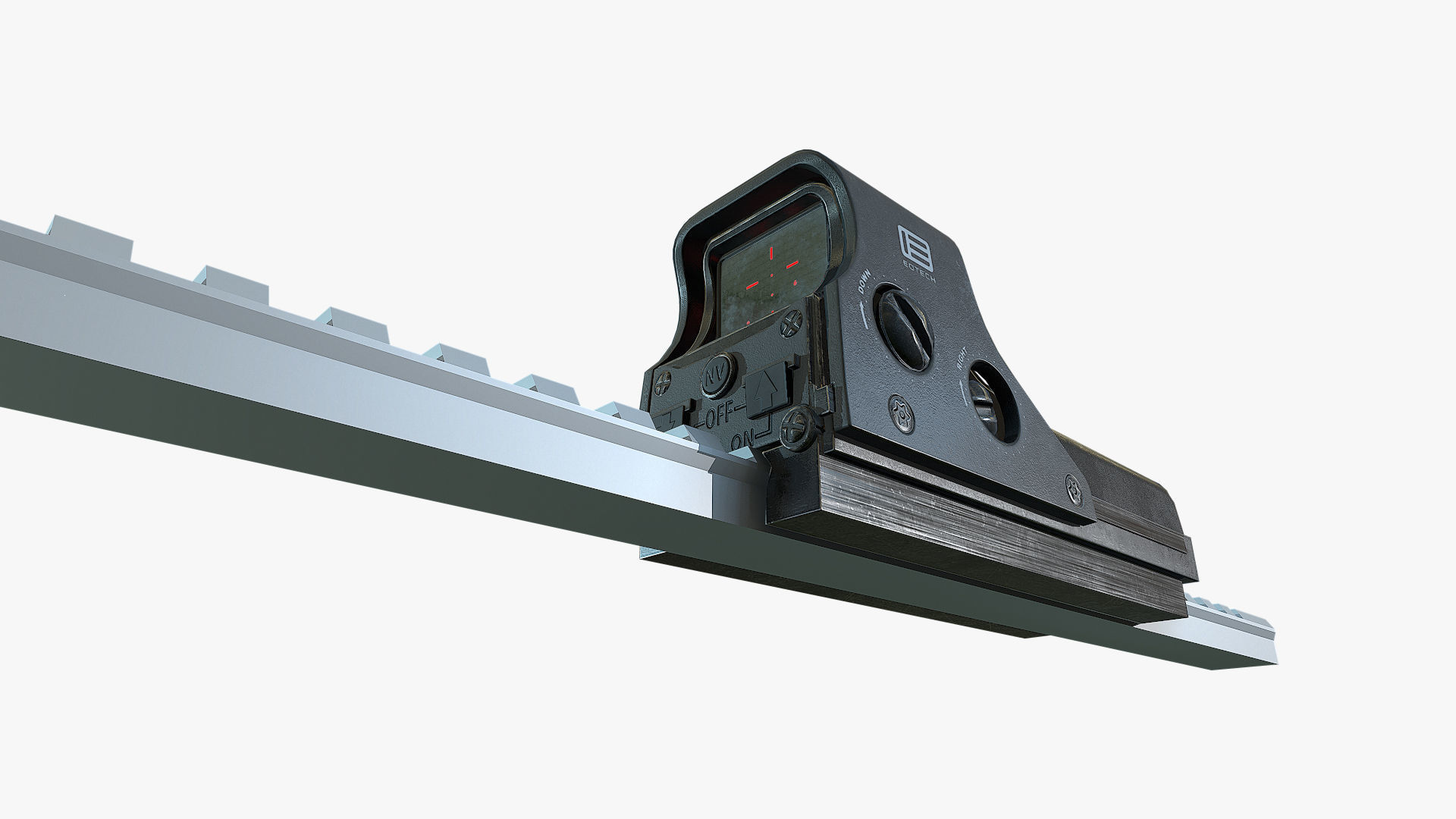 Holographic Weapon Sight EOTECH Low-poly 3D model_6