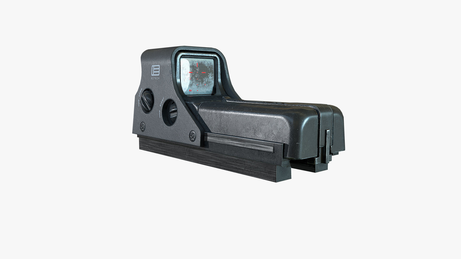 Holographic Weapon Sight EOTECH Low-poly 3D model_4
