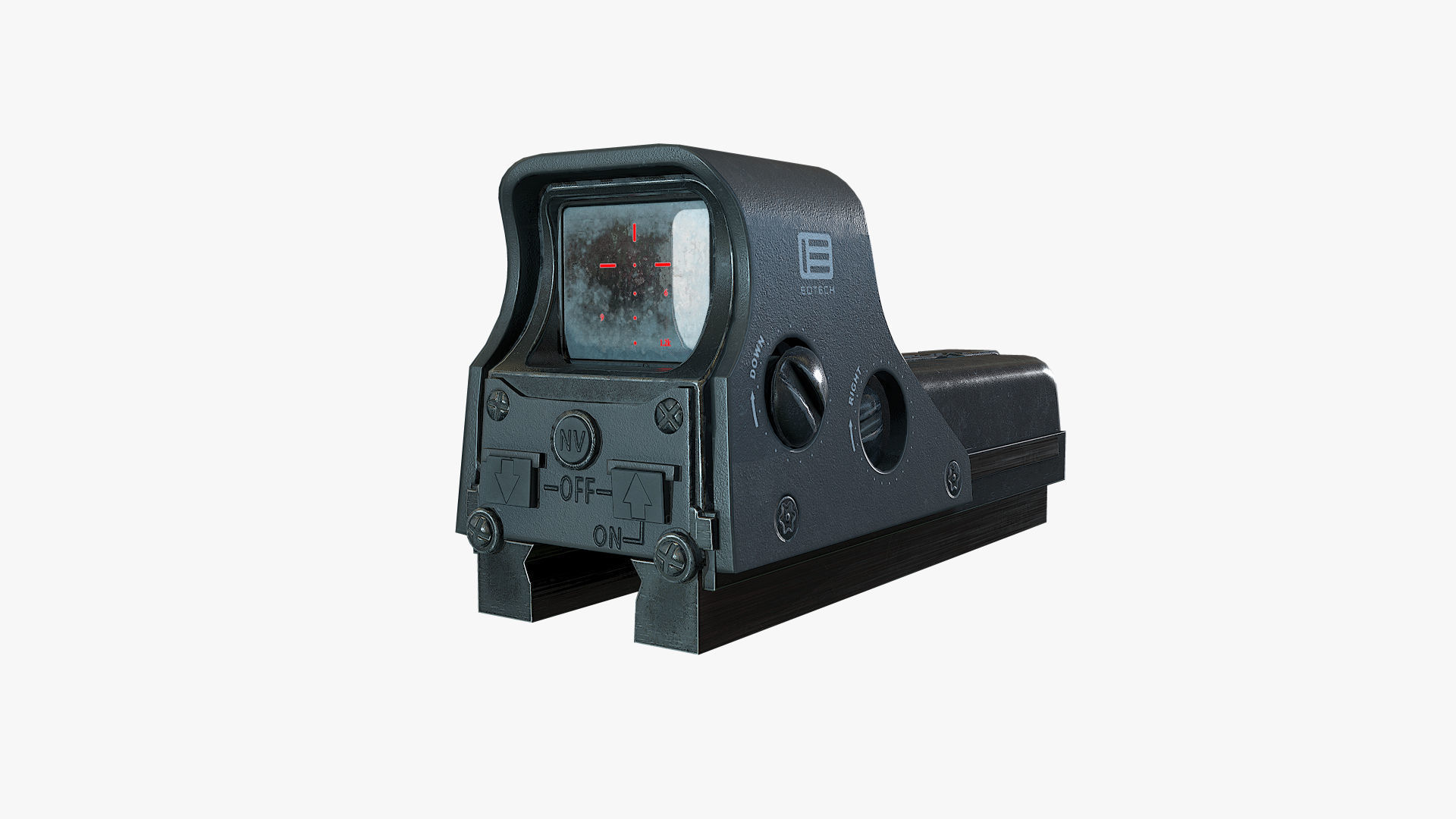 Holographic Weapon Sight EOTECH Low-poly 3D model_5