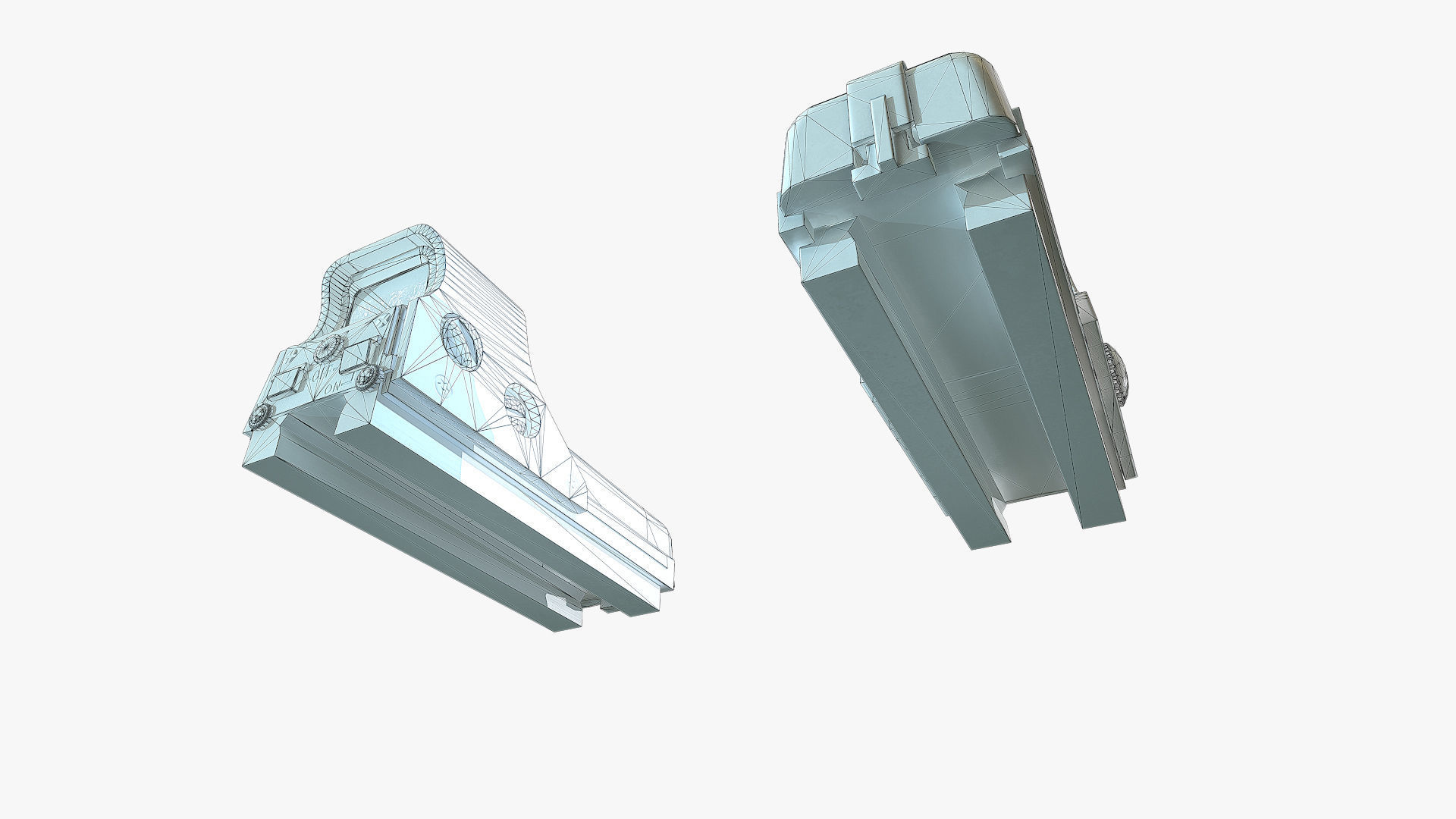 Holographic Weapon Sight EOTECH Low-poly 3D model_10