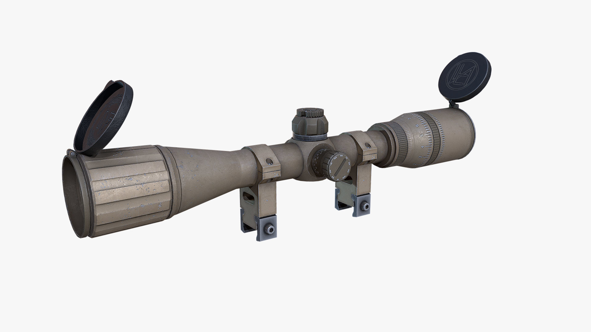  Nightforce Scopes Low-poly 3D model_10