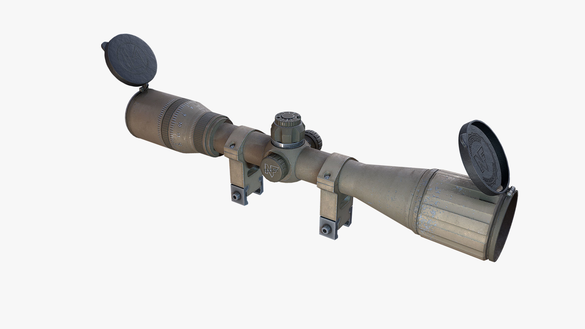  Nightforce Scopes Low-poly 3D model_9
