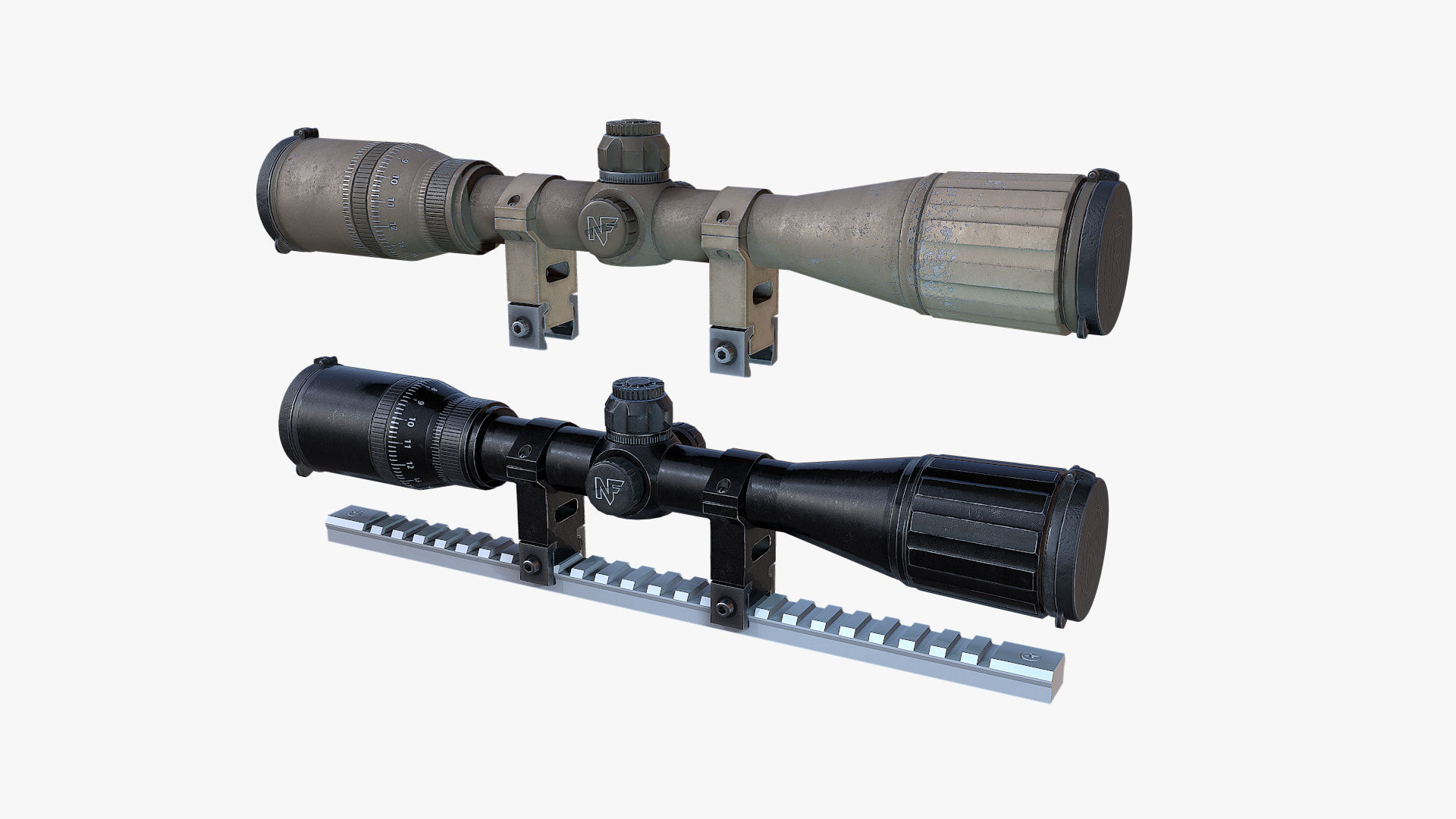  Nightforce Scopes Low-poly 3D model_6
