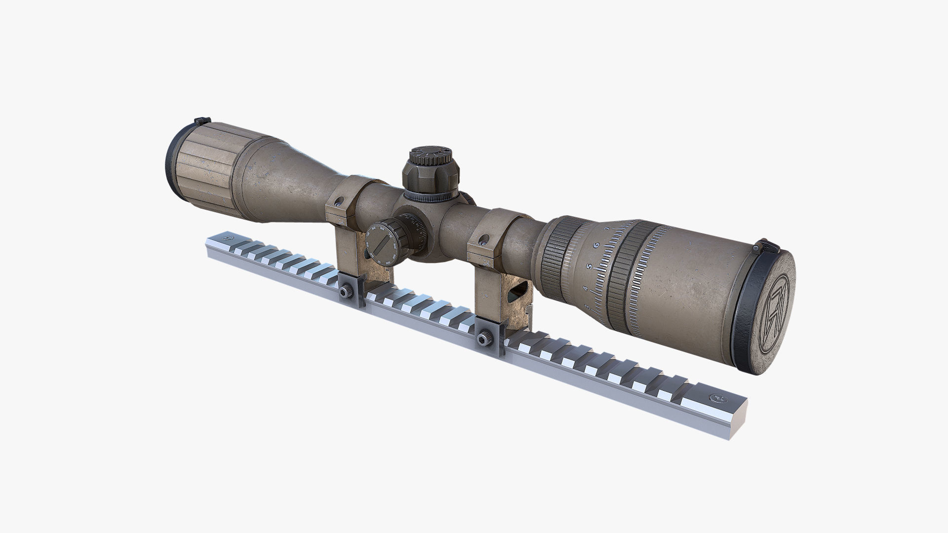  Nightforce Scopes Low-poly 3D model_8