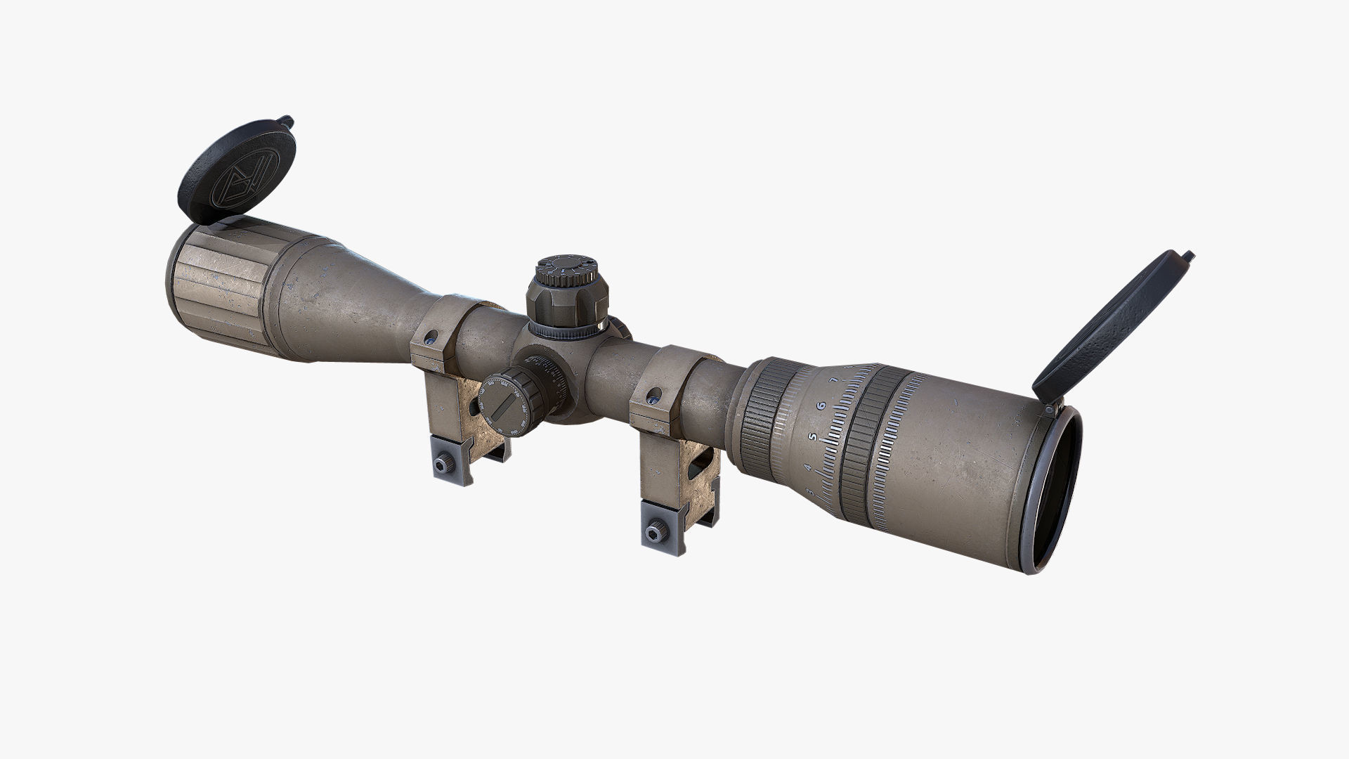  Nightforce Scopes Low-poly 3D model_11