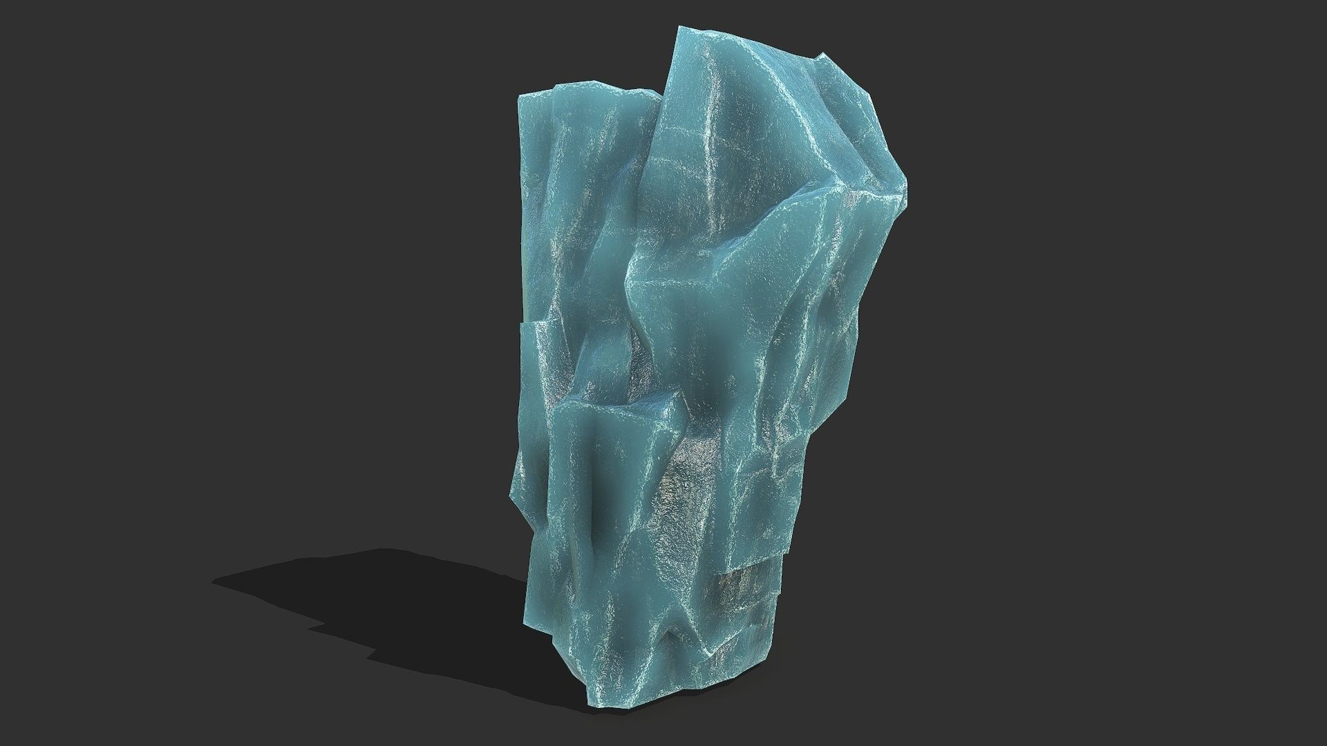 ice rocks 14 Low-poly 3D model_16