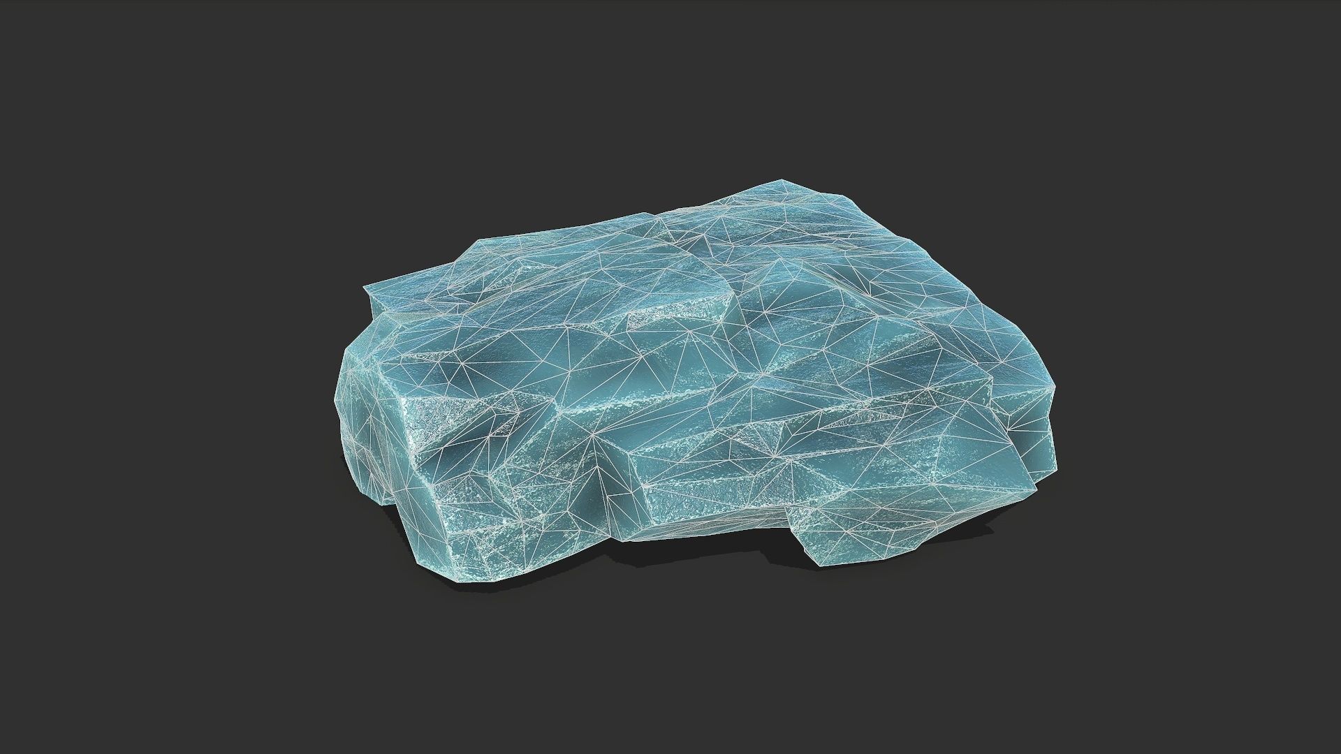 ice rocks 14 Low-poly 3D model_7