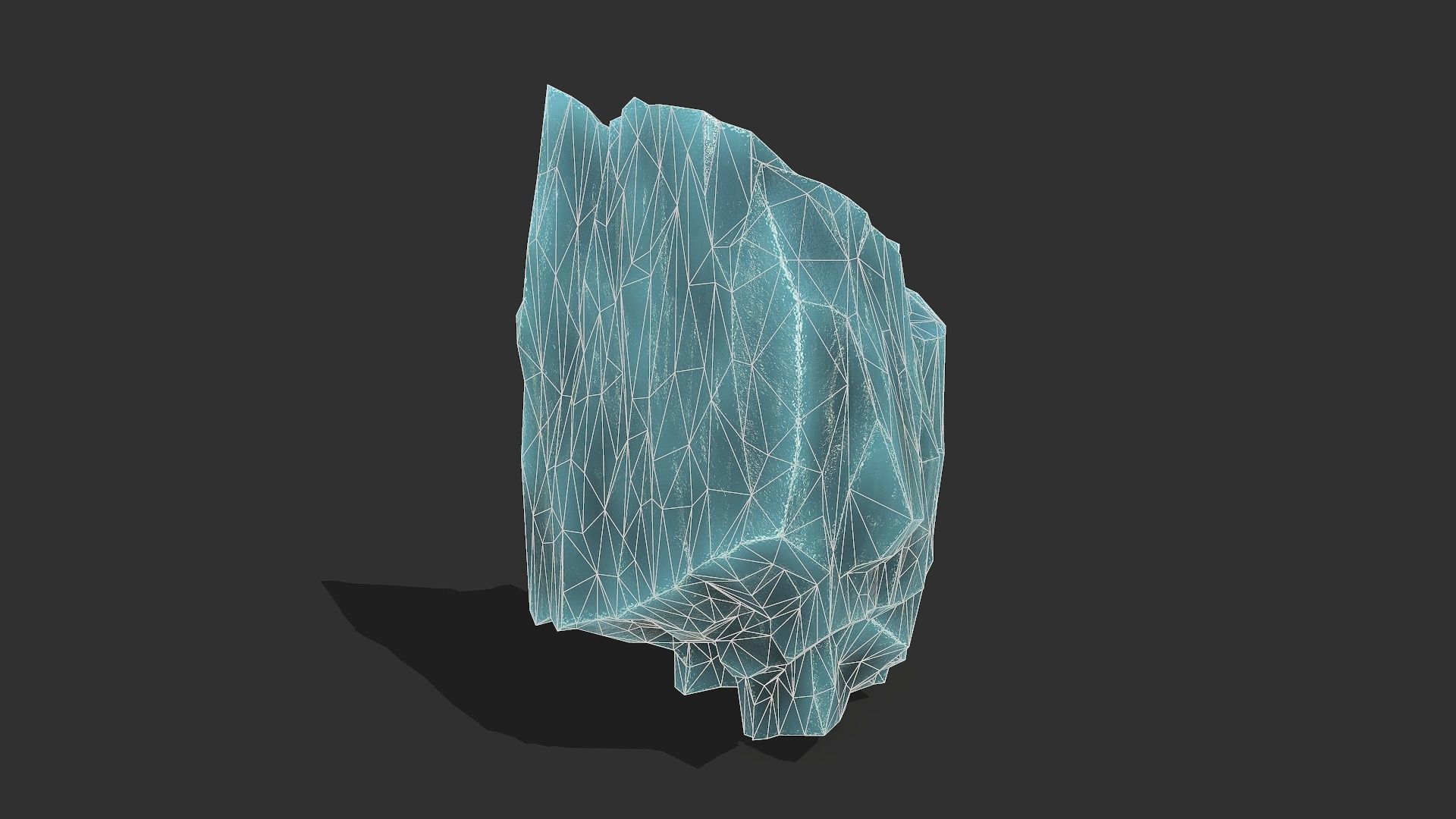 ice rocks 14 Low-poly 3D model_13