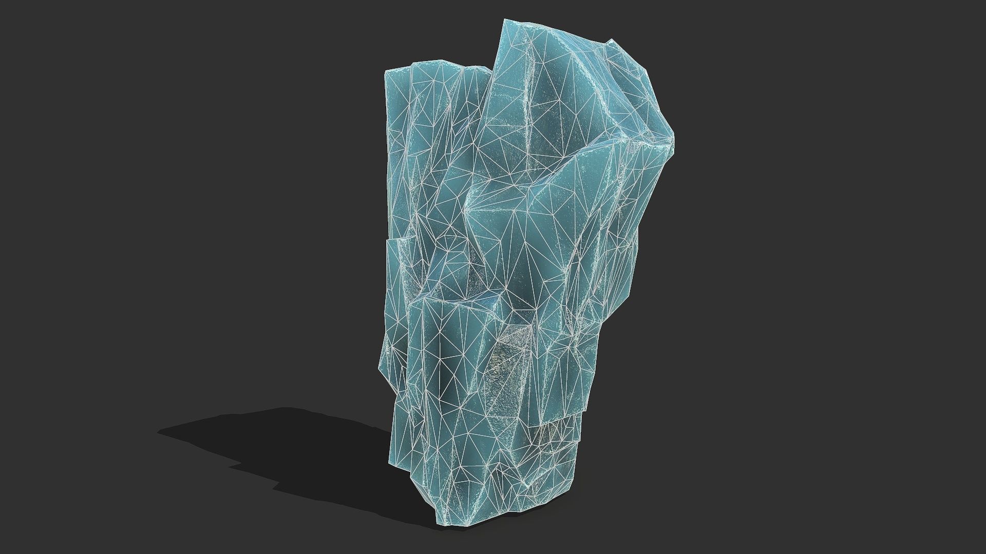 ice rocks 14 Low-poly 3D model_17