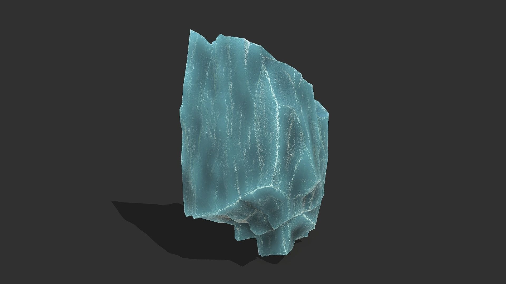 ice rocks 14 Low-poly 3D model_12