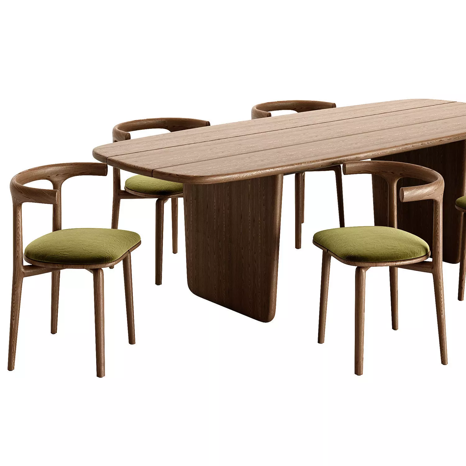 Baxter Nairobi Table and Himba Chair 3D model_0