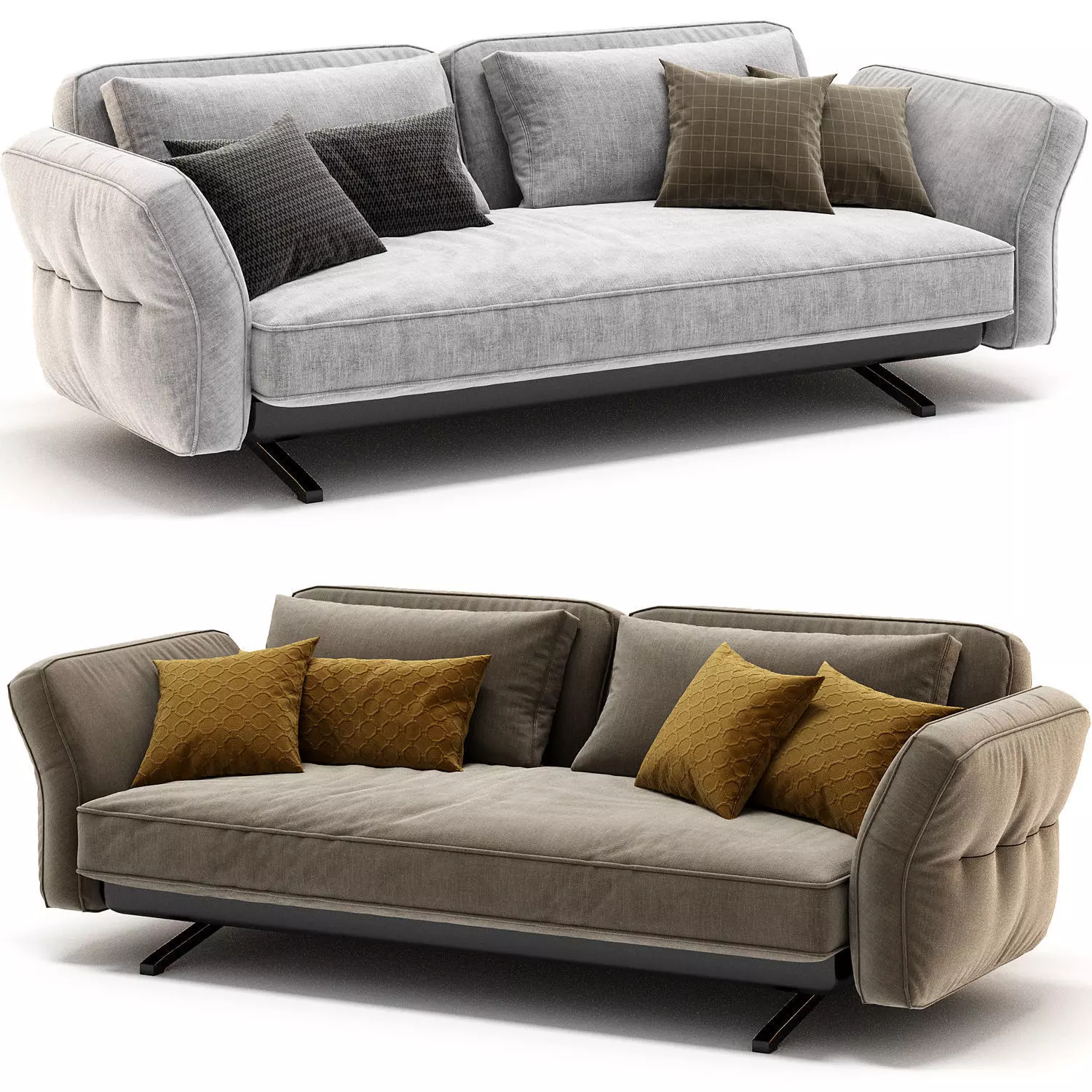 COSY 2 Seater Sofa By Art Nova 3D model_0