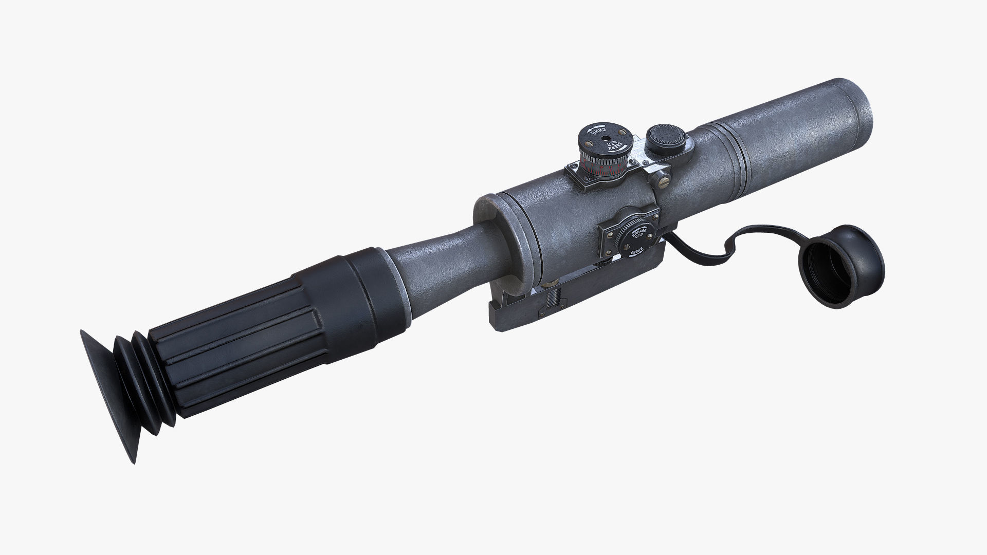 Optical Scope SVD Low-poly 3D model_5