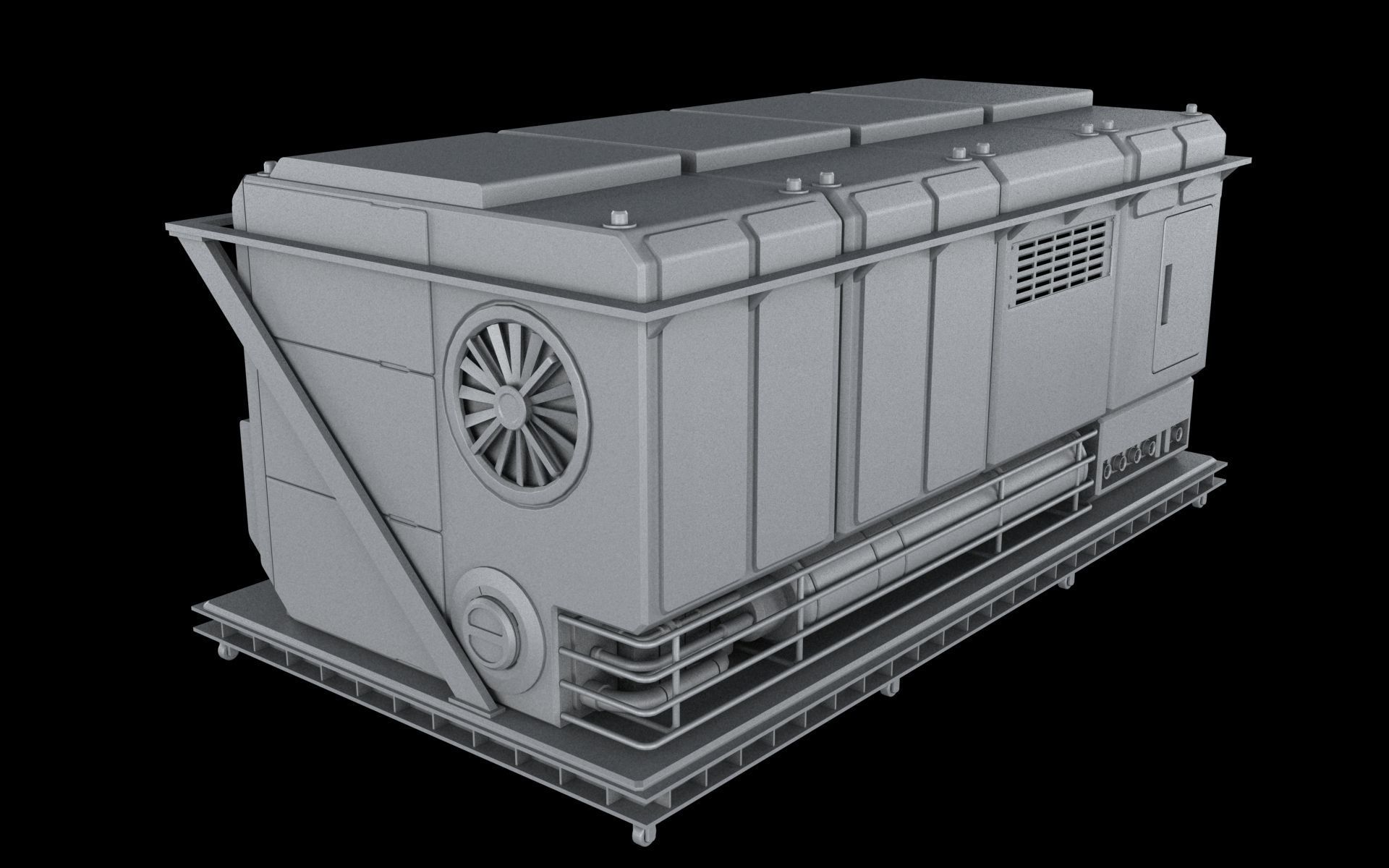 Sci-Fi Generator 3D model_7