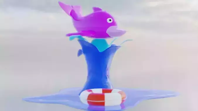 Dolphin with Mini scene