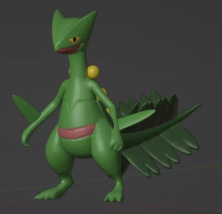 Sceptile 3D print model_0