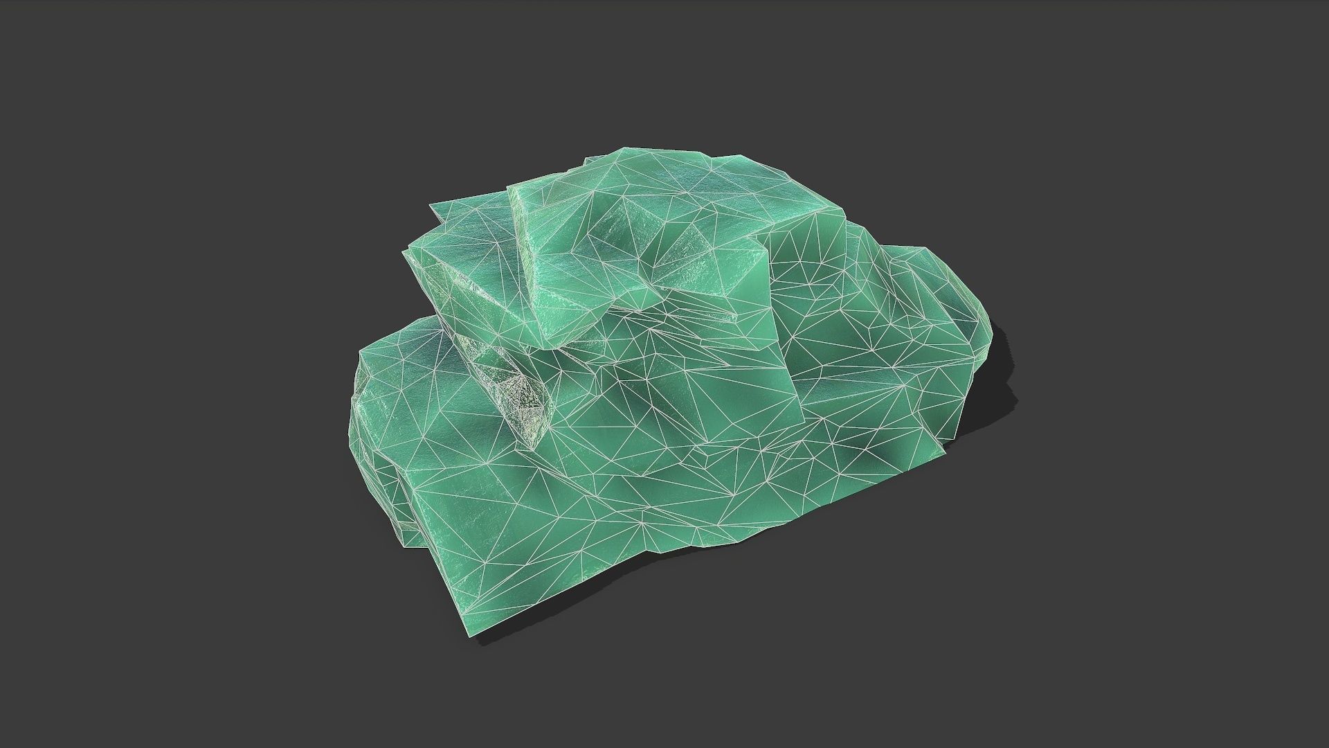 ice rocks 15 Low-poly 3D model_9