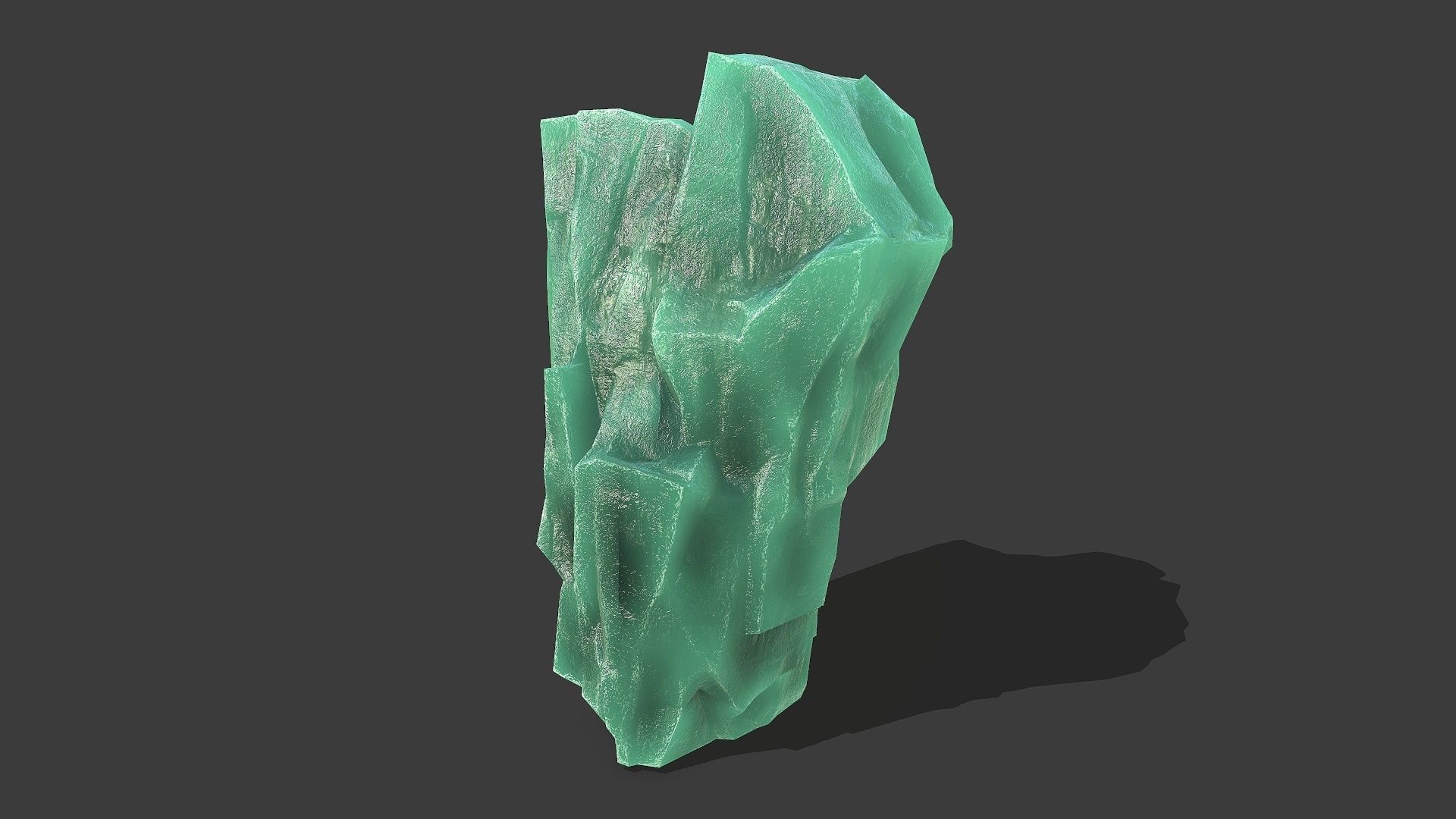ice rocks 15 Low-poly 3D model_16