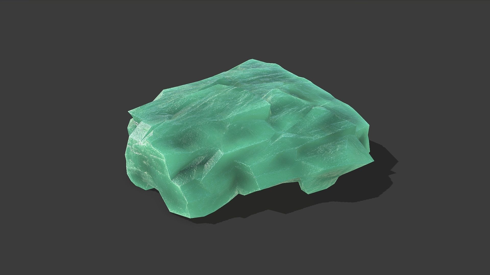 ice rocks 15 Low-poly 3D model_6