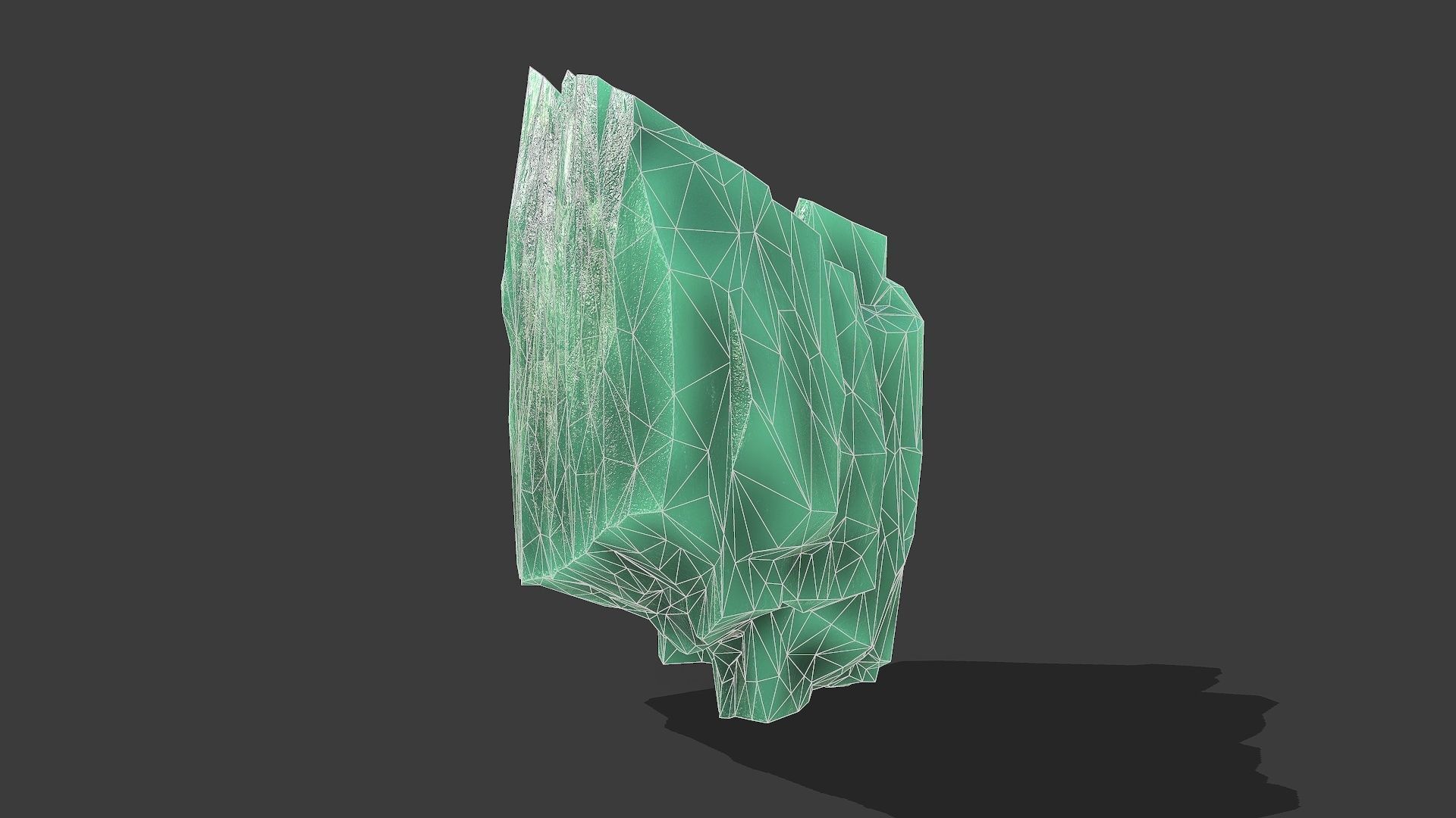 ice rocks 15 Low-poly 3D model_13