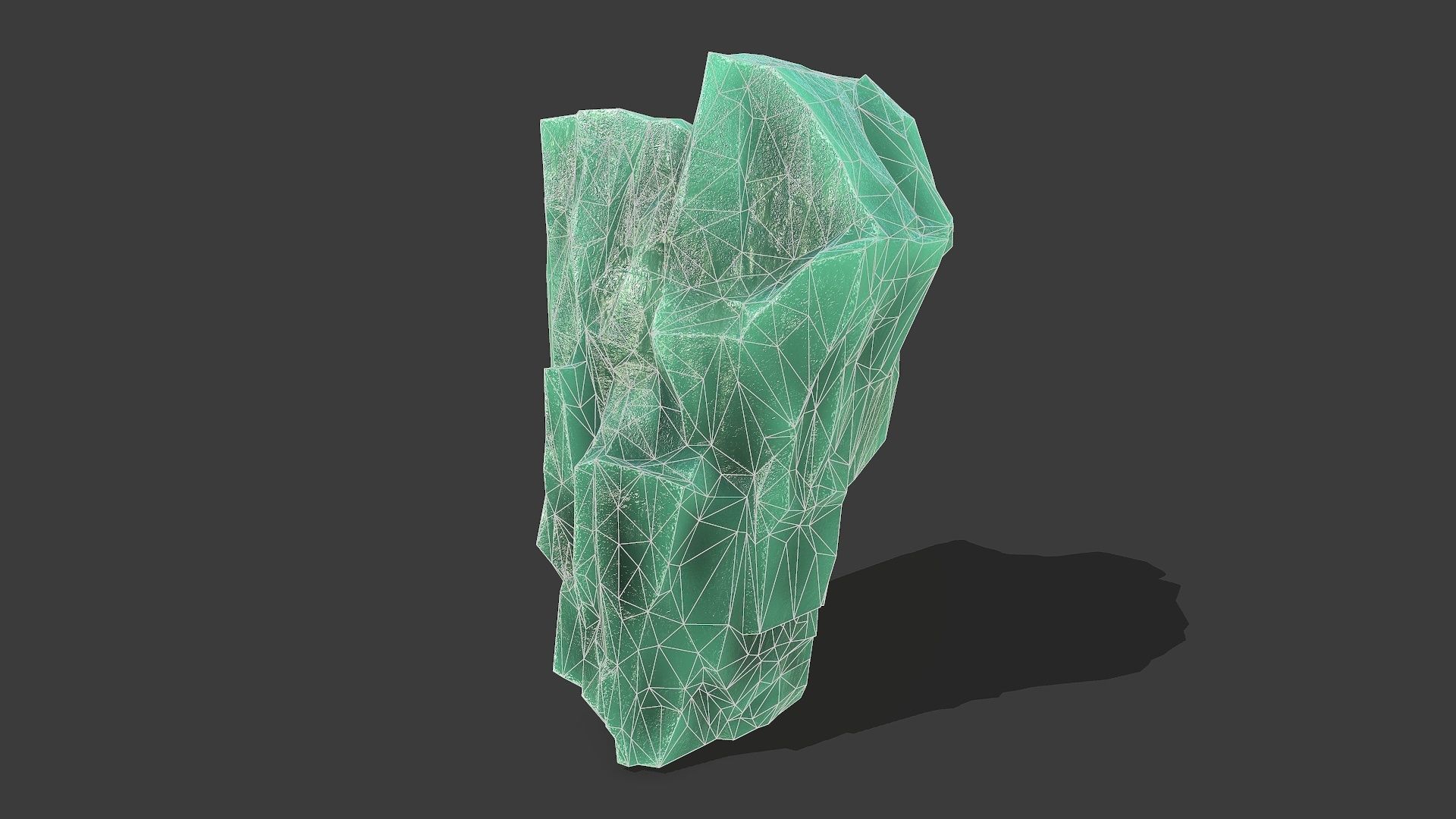 ice rocks 15 Low-poly 3D model_17