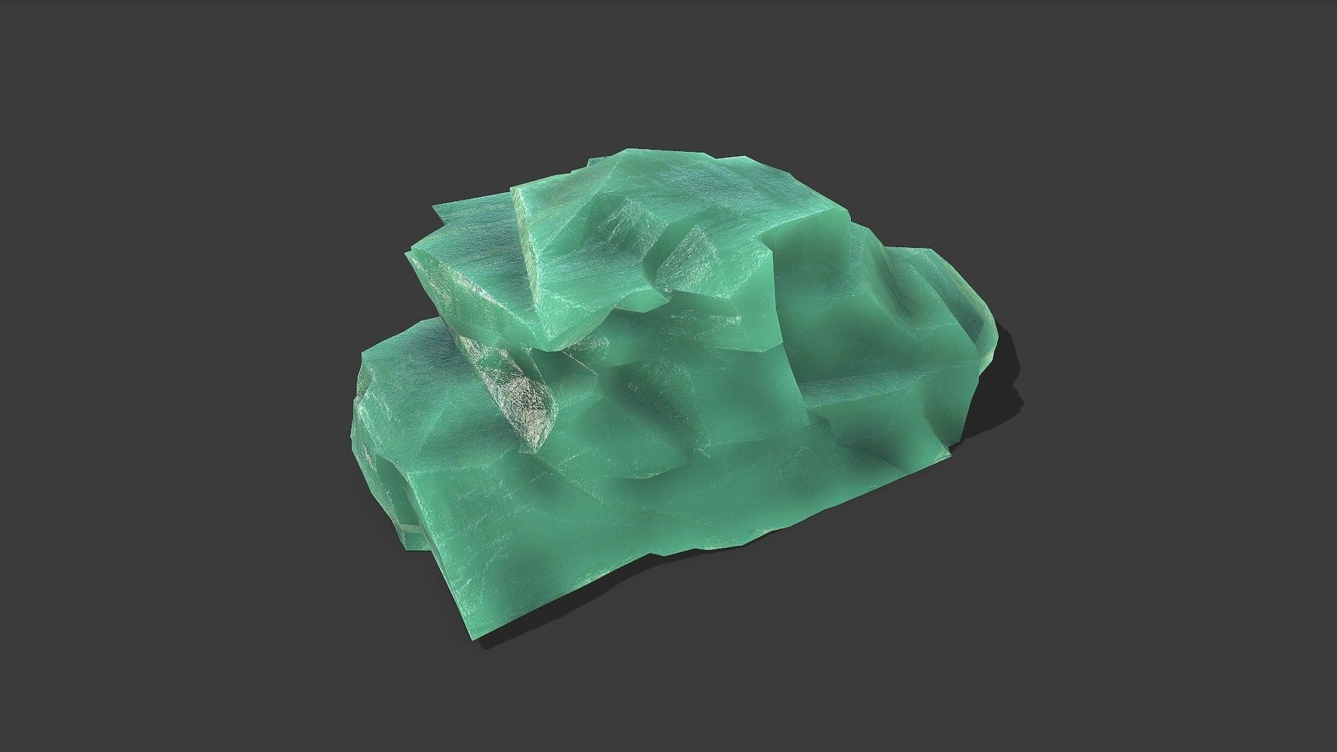 ice rocks 15 Low-poly 3D model_8