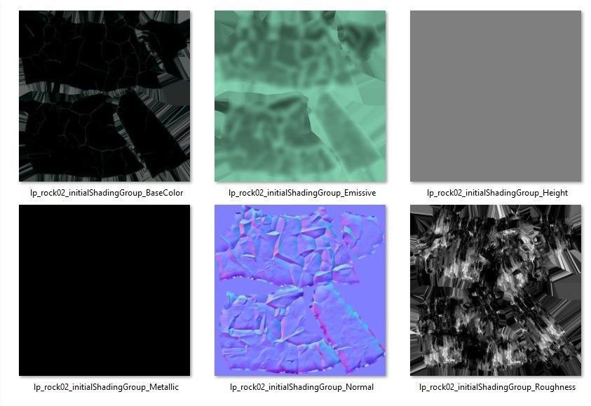 ice rocks 15 Low-poly 3D model_22