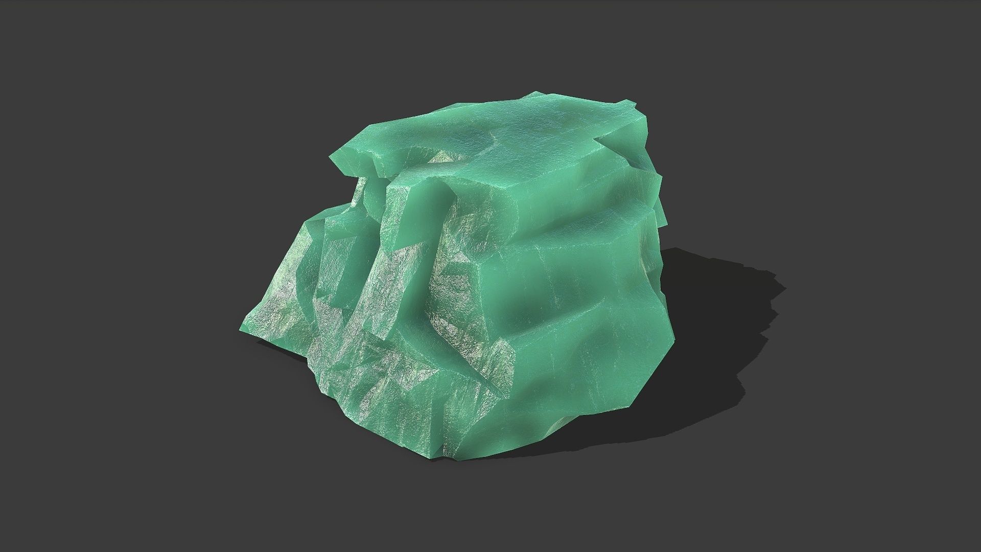 ice rocks 15 Low-poly 3D model_10