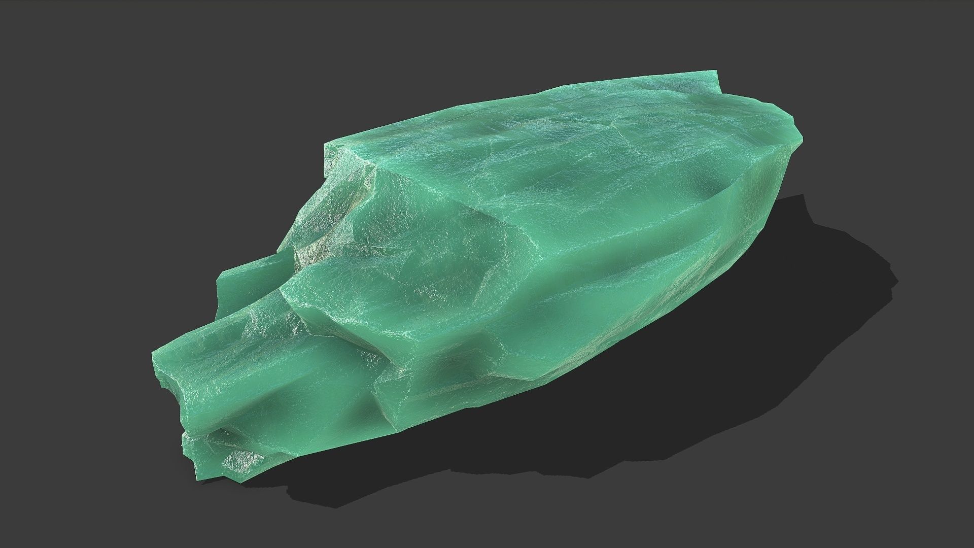 ice rocks 15 Low-poly 3D model_14