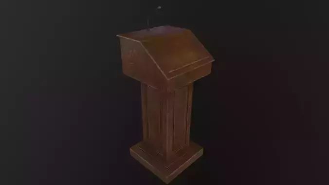 Podium 3D Model Low-poly 3D model
