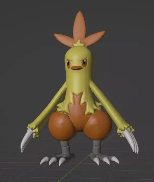 Combusken 3D print model_0