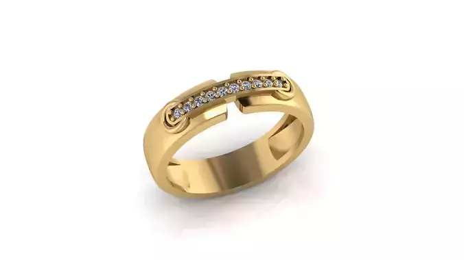 Band Ring 3D print model