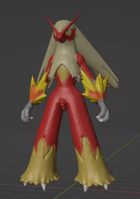 Blaziken 3D print model_0