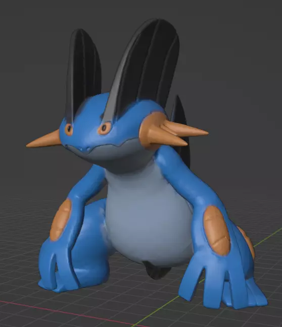 Swampert 3D print model_0