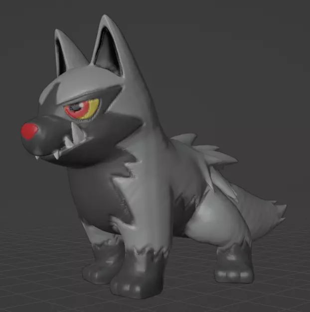 Poochyena 3D print model_0