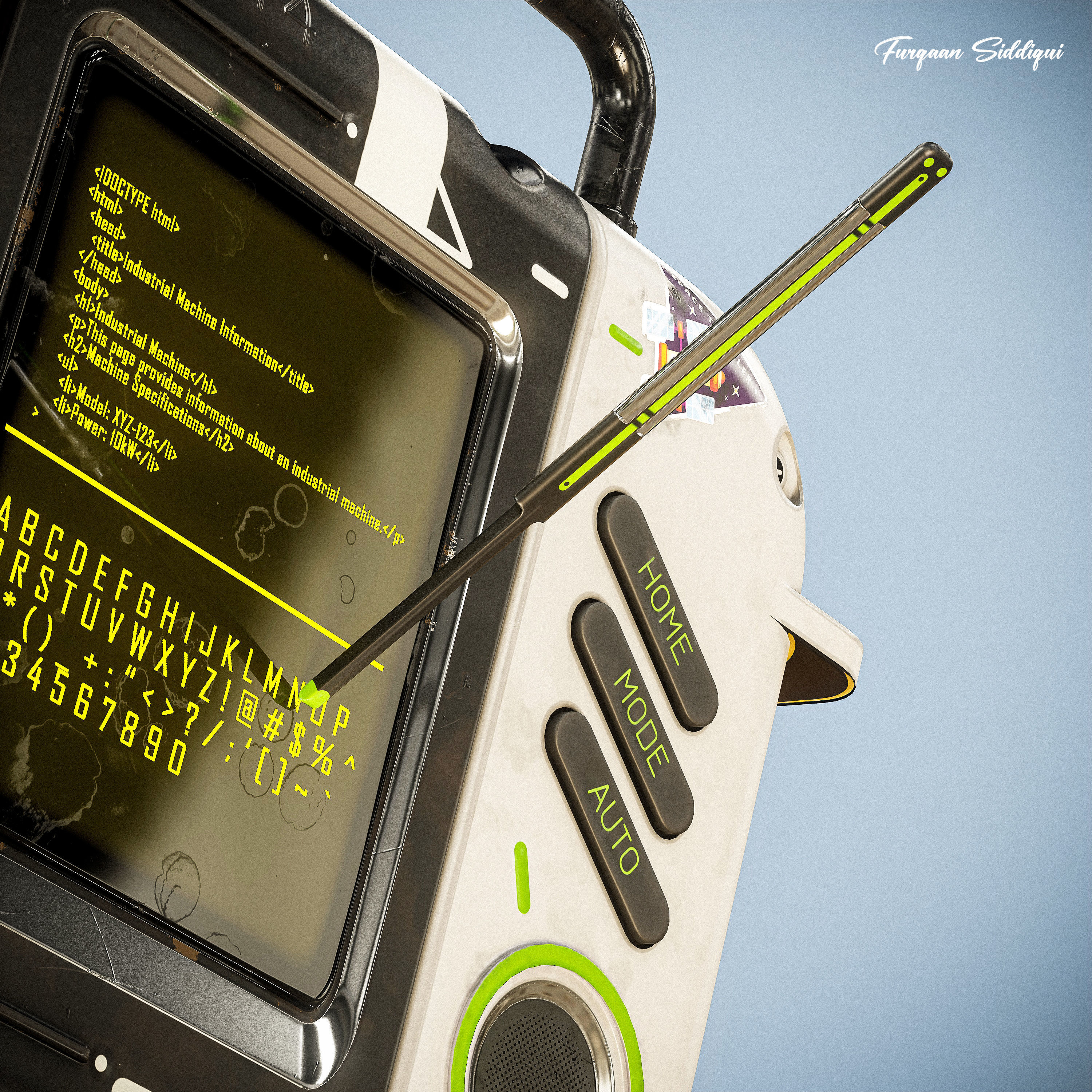 Sc-fi Controller V14 PBR Low-poly 3D model_2