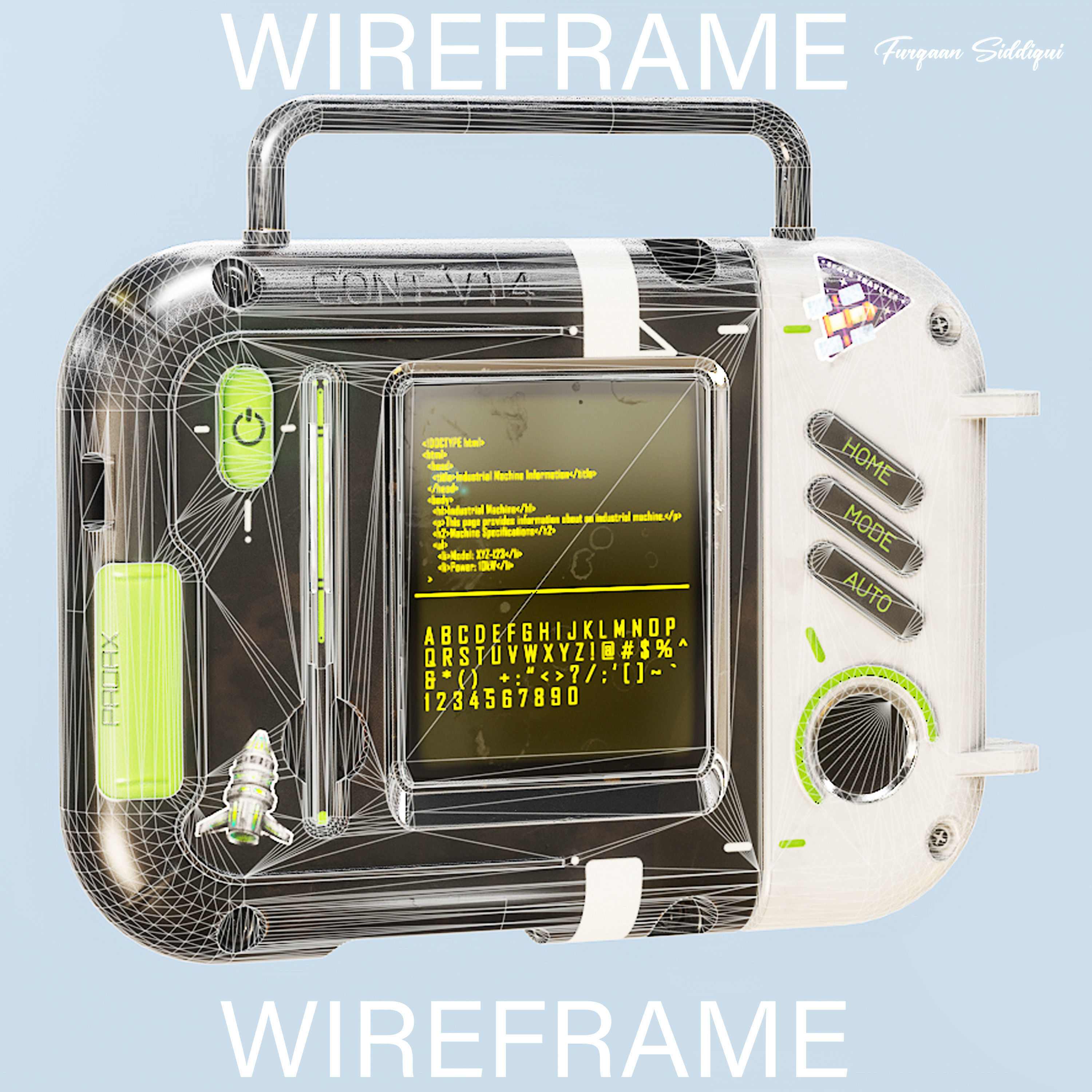 Sc-fi Controller V14 PBR Low-poly 3D model_13