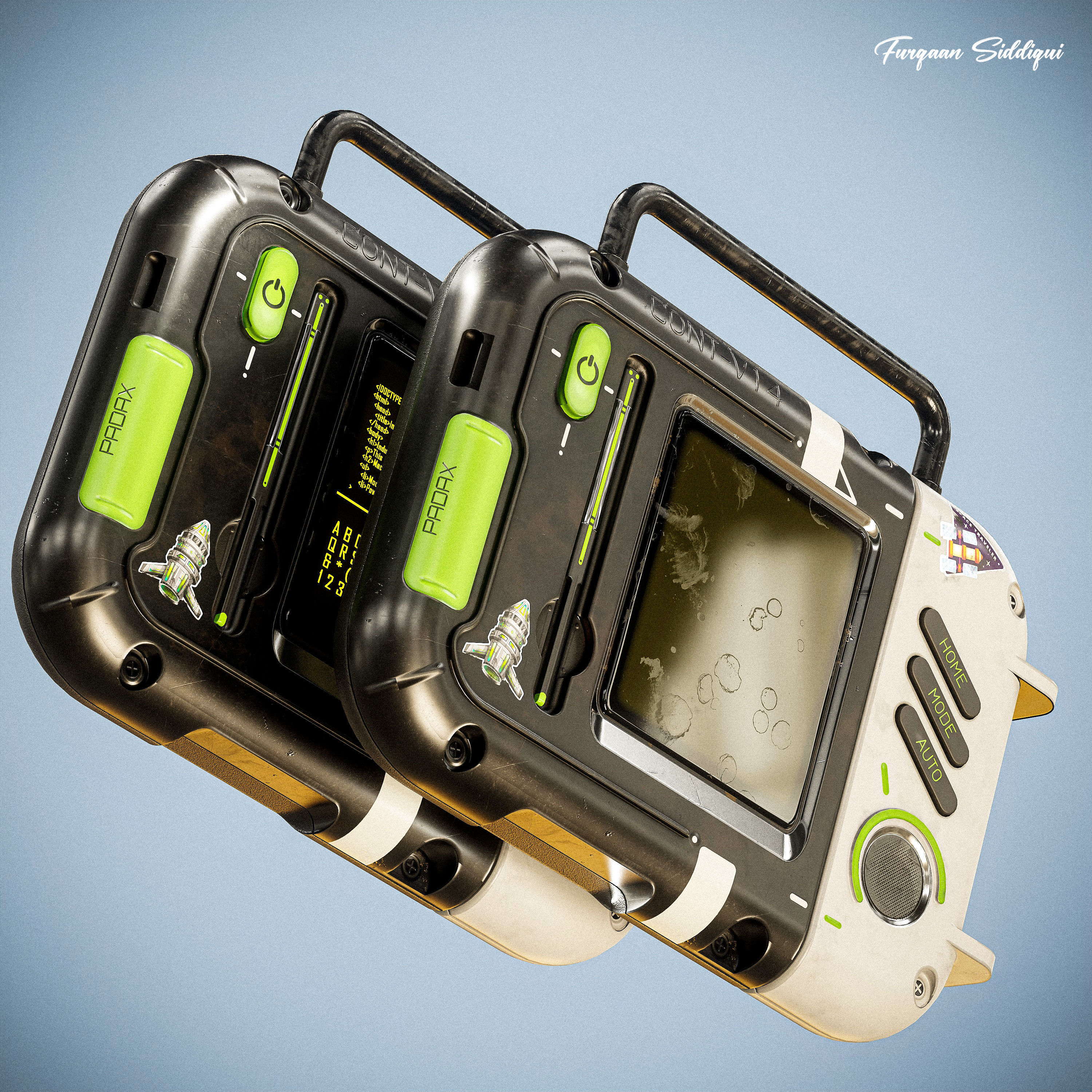 Sc-fi Controller V14 PBR Low-poly 3D model_3