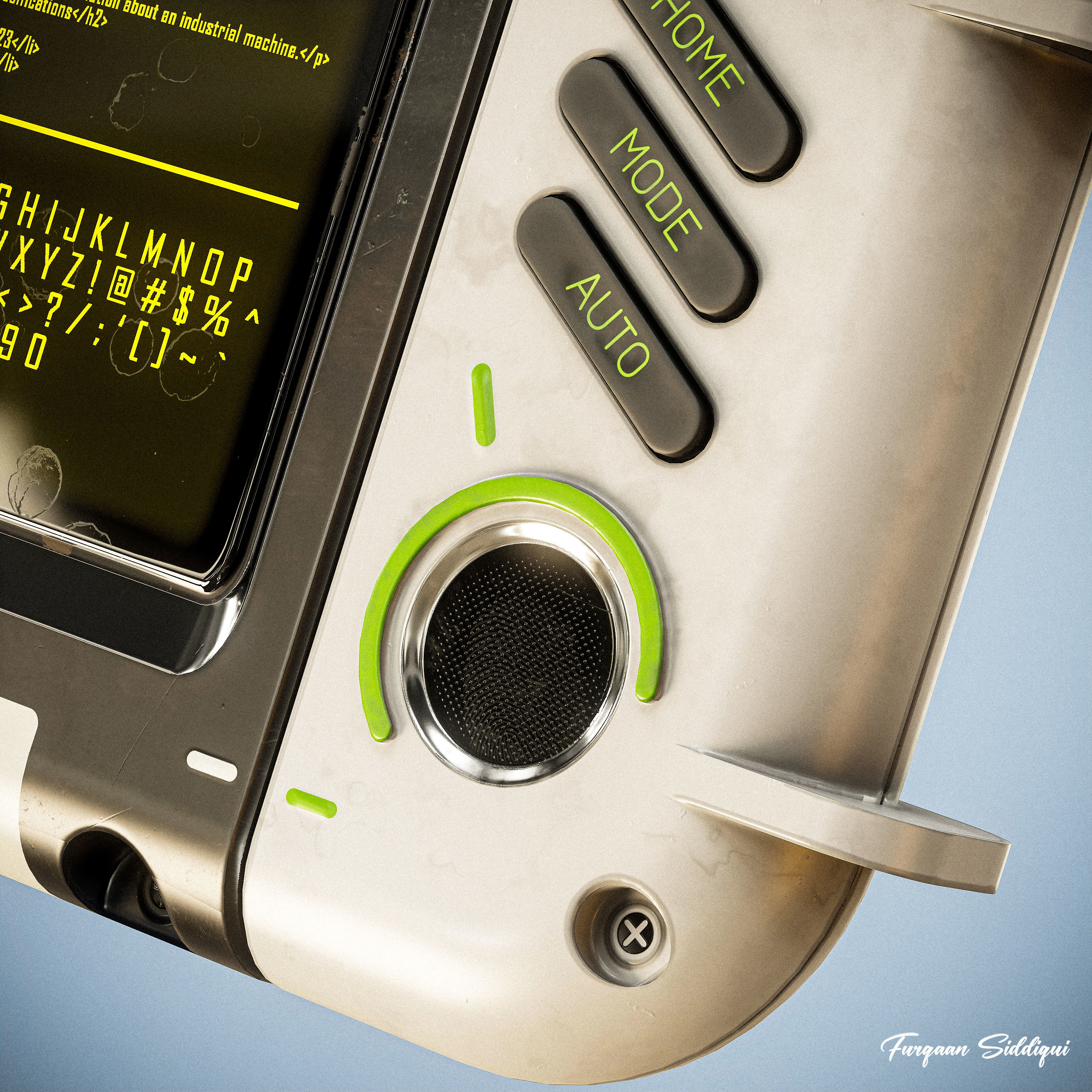 Sc-fi Controller V14 PBR Low-poly 3D model_8
