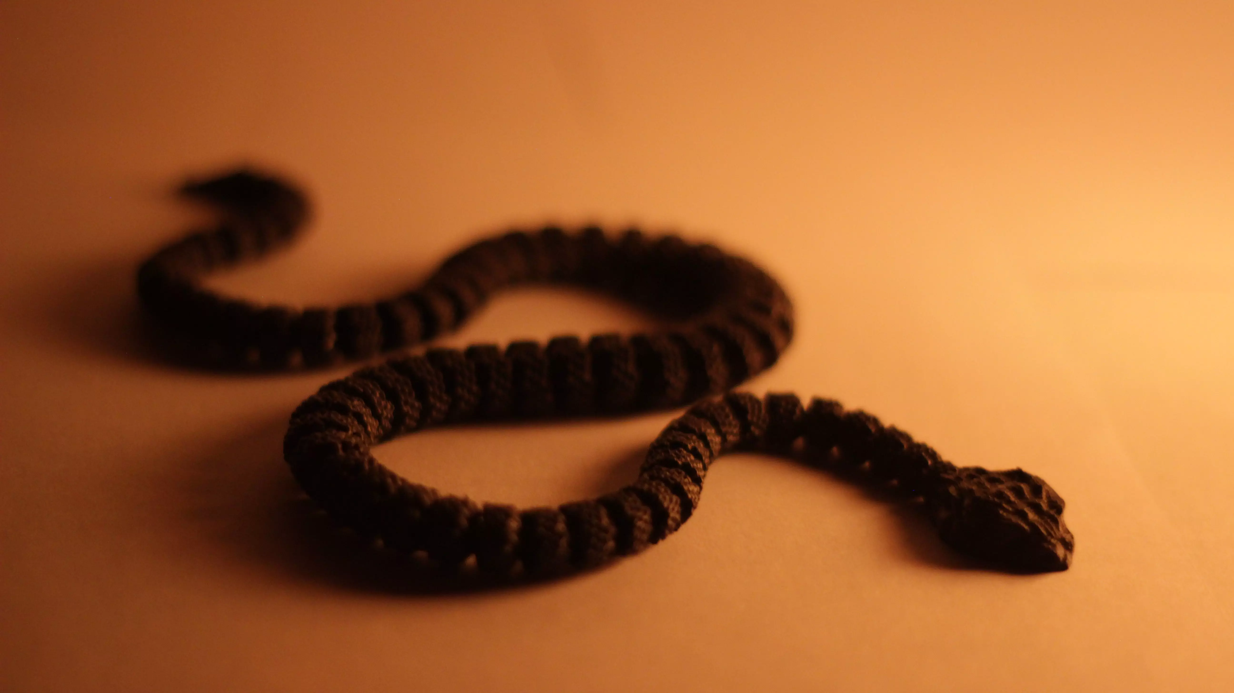 Articulated Rattlesnake 3D print model_0