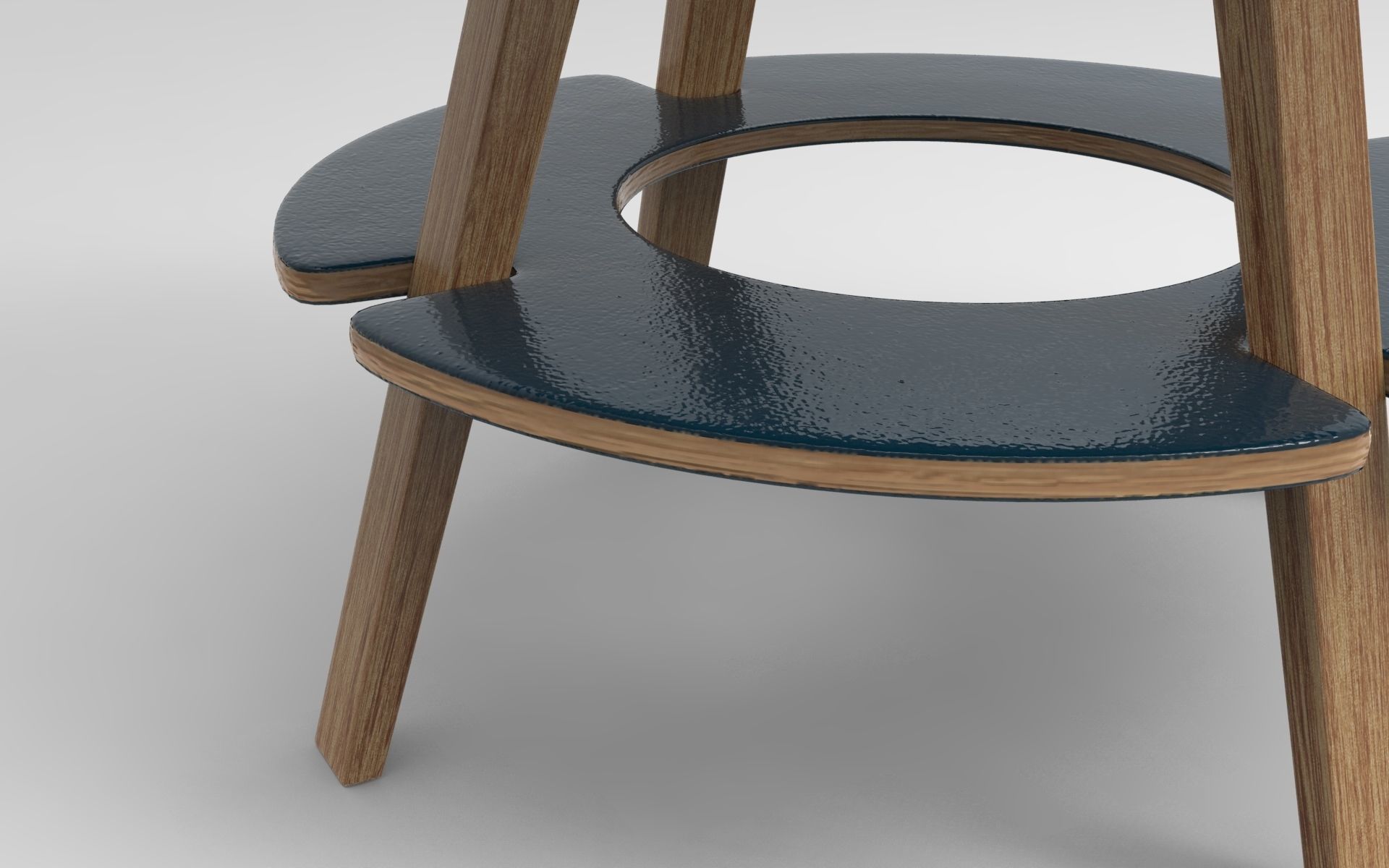 Zen Table Low-poly 3D model_3