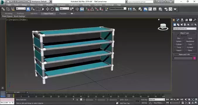 shoe rack 3D print model