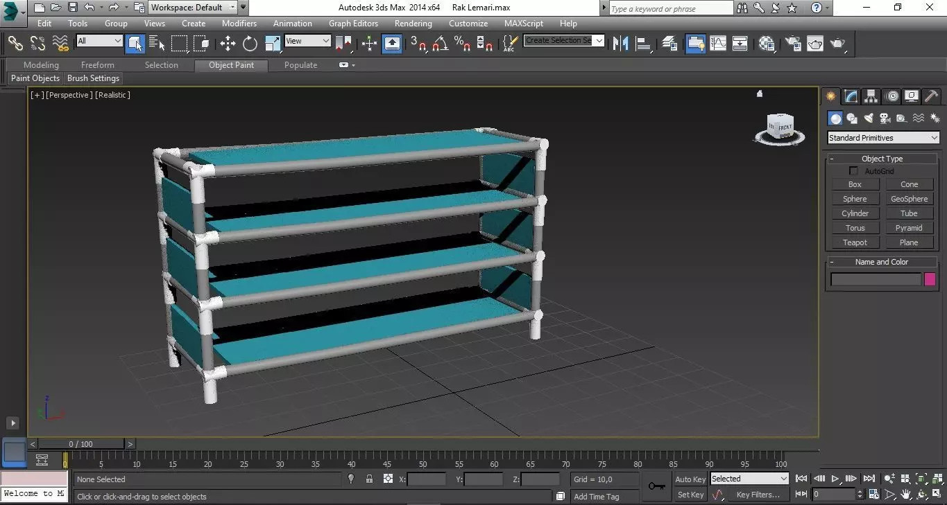 shoe rack 3D print model_0