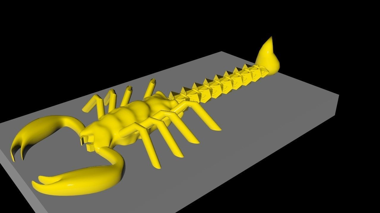 Articulated Scorpion 3D print model_6