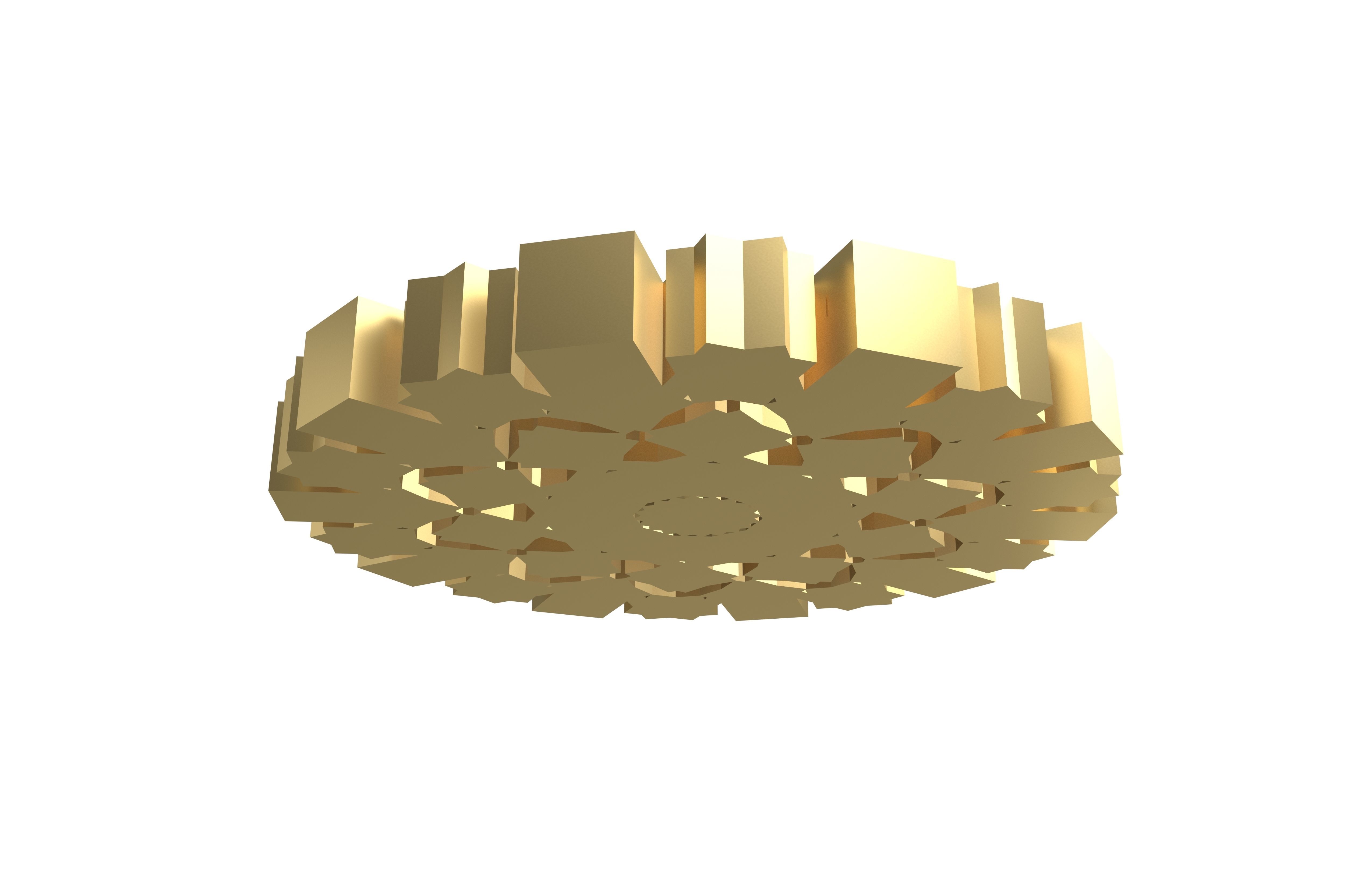 Fractal Model V1 001 Low-poly 3D model_3