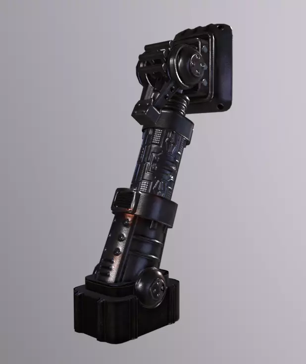 Giant Pillar Low-poly 3D model_0